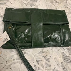 Latico leathers green clutch.